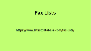 Fax Lists