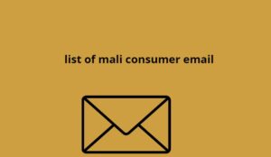 list of mali consumer email