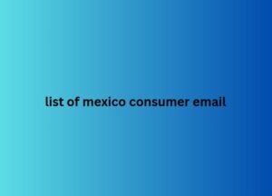 list of mexico consumer email