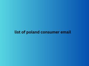 list of poland consumer email