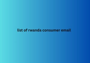 list of rwanda consumer email