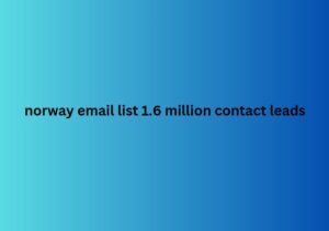 norway email list 1.6 million contact leads